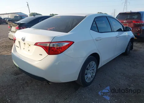 2016 Toyota Corolla Le from USA, damaged, VIN 5YFBURHE5GP479288